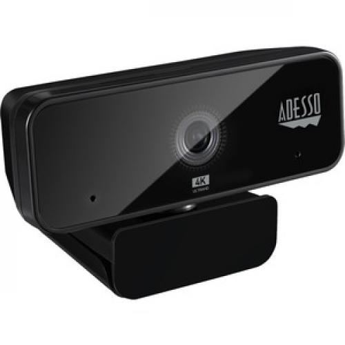 Adesso CyberTrack H6 4K Ultra HD Webcam   8 Megapixel   30 Fps   USB 2.0   Fixed Focus   Tripod Mount   Privacy Shutter Right/500