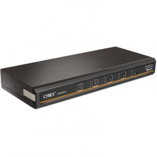 Vertiv Cybex SC800 Secure KVM | Single | 4 Port Universal DisplayPort | USB C | NIAP Version 4.0 Certified (SC840DPHC 400) Right/500