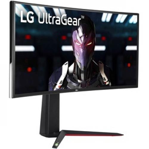 LG UltraGear 34GN85B B 34" Class UW QHD Curved Screen Gaming LCD Monitor   21:9   Matte Black Right/500