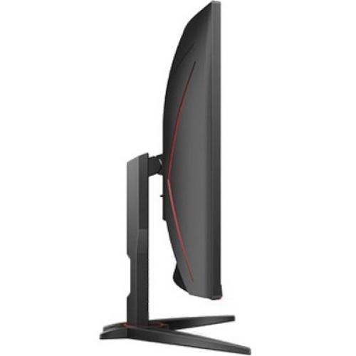 AOC C32G2E 32" Class Full HD Curved Screen Gaming LCD Monitor   16:9   Red, Black Right/500
