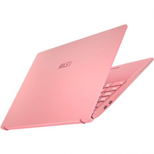 MSI Prestige 14 14" Rugged Ultrabook   Full HD   1920 X 1080   Intel Core I7 11th Gen I7 1185G7 1.20 GHz   16 GB Total RAM   1 TB SSD   Rose Pink Right/500