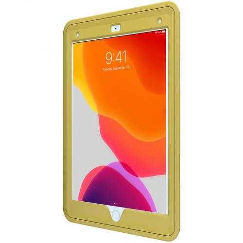 CTA Digital: Protective Case With Build In 360? Rotatable Grip Kickstand For IPad 7th & 8th Gen 10.2?, IPad Air 3 & IPad Pro 10.5?, Yellow Right/500