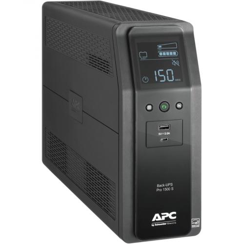 APC By Schneider Electric Back UPS PRO 1500VA Line Interactive Tower UPS Right/500