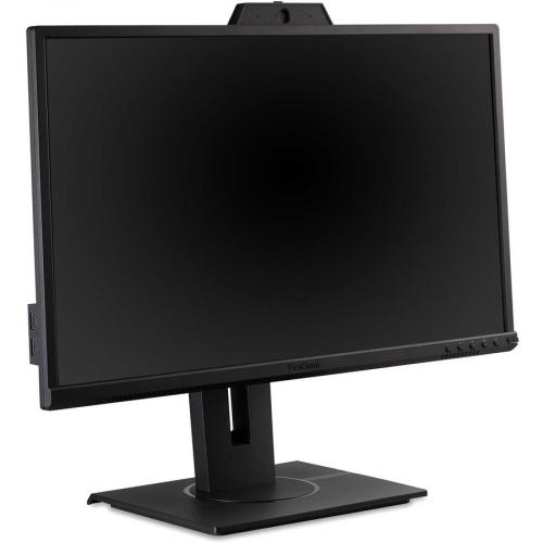 24" 1080p Ergonomic IPS Monitor With 2MP Web Camera, Microphone, HDMI, DP Right/500