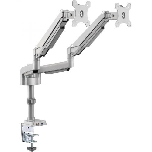 Tripp Lite Dual Display Flex Arm Mount For 13" To 34" Monitors   Clamp Or Grommet, USB, Audio Ports Right/500