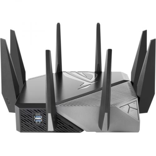 Asus ROG Rapture GT AXE11000 Wi Fi 6 IEEE 802.11ax Ethernet Wireless Router Right/500