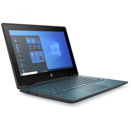 HP ProBook X360 11 G7 EE 11.6" Touchscreen Convertible 2 In 1 Notebook   HD   1366 X 768   Intel Celeron N5100 Quad Core (4 Core)   4 GB Total RAM   64 GB Flash Memory Right/500