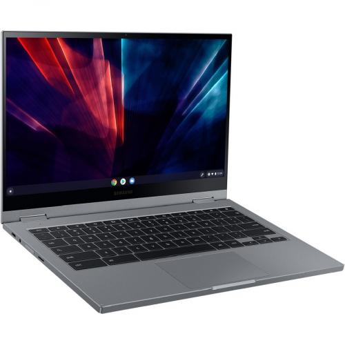 Samsung Galaxy Chromebook 2 XE530QDA KB2US 13.3" Touchscreen Convertible 2 In 1 Chromebook   Full HD   1920 X 1080   Intel Celeron 5205U 1.90 GHz   4 GB Total RAM   Mercury Gray Right/500