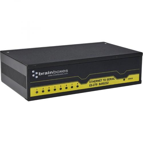 Brainboxes 8 Port RS232 Ethernet To Serial Adapter Right/500