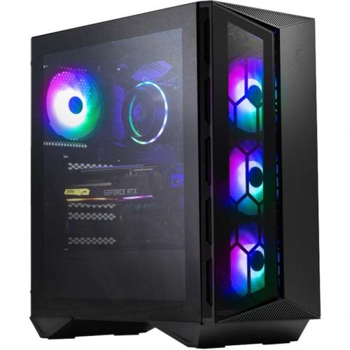 MSI Aegis RS 10TD 213US Gaming Desktop Computer   Intel Core I7 10th Gen I7 10700K Octa Core (8 Core) 3.80 GHz   16 GB RAM DDR4 SDRAM   2 TB HDD   1 TB 2.5" Serial ATA SSD Right/500