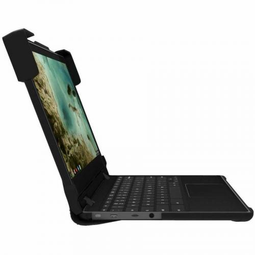 Extreme Shell S For Dell 3100/3110 Chromebook 2:1 Convertible 11.6" (Black/Clear) Right/500