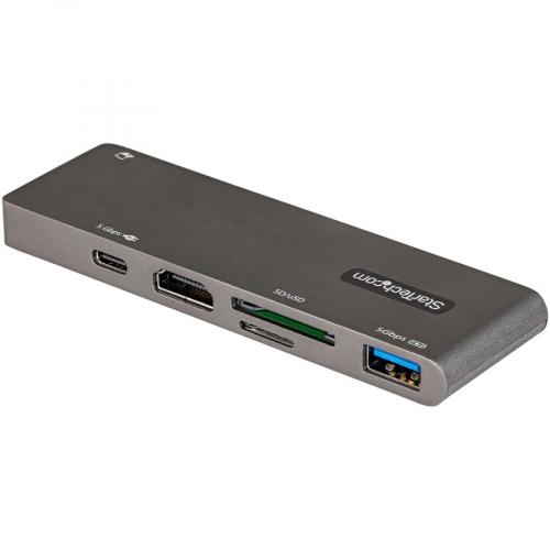 StarTech.com USB C Multiport Adapter For MacBook Pro/Air, USB Type C To 4K HDMI, Power Delivery, SD/MicroSD, USB 3.0 Hub, USB C Mini Dock Right/500