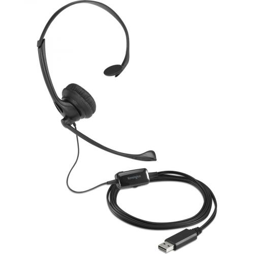 Kensington Classic USB A Mono Headset With Mic And Volume Control Right/500
