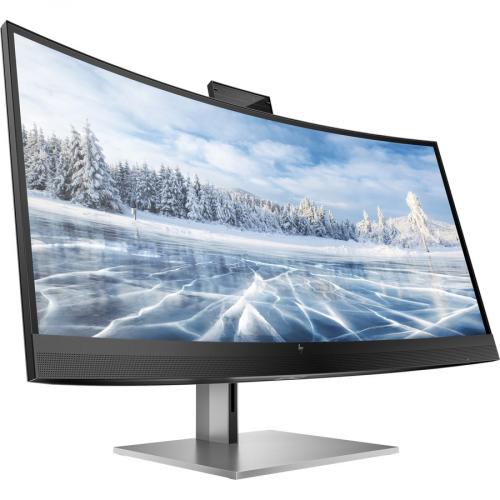 HP Z34c G3 34" Class Webcam WQHD Curved Screen LCD Monitor   21:9   Silver, Black Right/500
