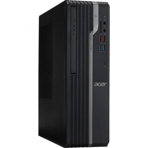 Acer Veriton X4680G I51140S3 Desktop Computer   Intel Core I5 11th Gen I5 11400 Hexa Core (6 Core) 2.60 GHz   16 GB RAM DDR4 SDRAM   512 GB PCI Express SSD   Black Right/500