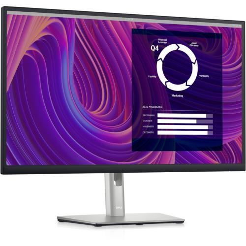 Dell P2723D 27" WLED LCD Monitor   16:9   Black, Silver Right/500