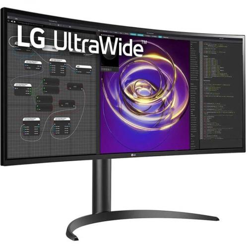 LG Ultrawide 34BP85CN B 34" Class UW QHD Curved Screen Gaming LCD Monitor   21:9   Glossy Black, Black Hairline, Textured Black Right/500