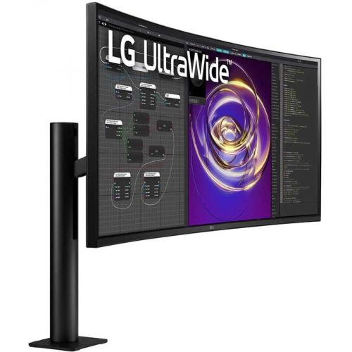 LG Ultrawide 34BP88CN B 34" Class UW QHD Curved Screen LCD Monitor   21:9   Black Right/500