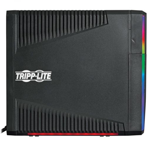 Tripp Lite By Eaton 1000VA 600W 120V Pure Sine Wave Gaming UPS Battery Backup   LCD, AVR, RGB LEDs, USB Charging, Power Saving Right/500