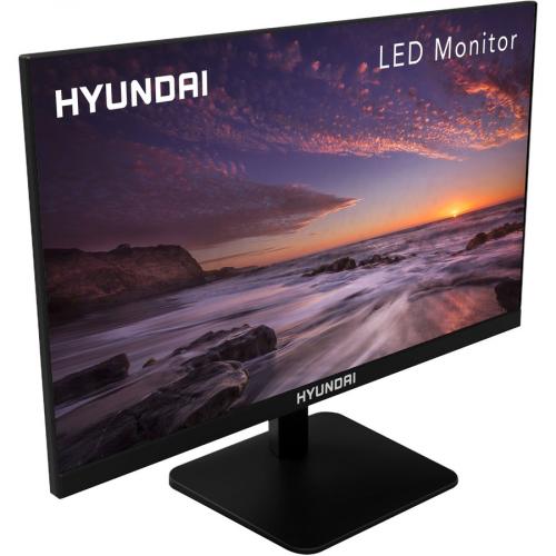 Hyundai 24 Inch Professional Office Monitor, 75Hz, 1080p Full HD (1920x1080) LCD, HDMI And VGA, VESA Mountable, Black, 24FOM Series Right/500