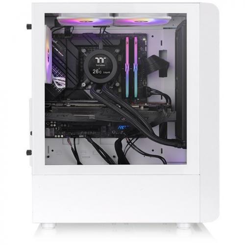 Thermaltake S200 TG ARGB Snow Mid Tower Chassis Right/500