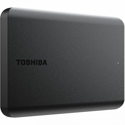 Toshiba Canvio Basics 1 TB Portable Hard Drive   2.5" External   Matte Black Right/500
