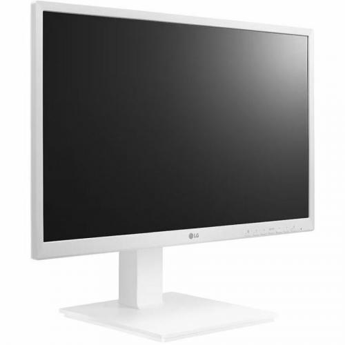 LG 24BK550Y H 24" Class Full HD LCD Monitor   16:9   Textured White Right/500
