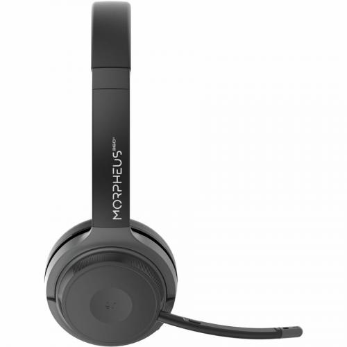 Morpheus 360 Advantage Stereo Wireless Headset With Detachable Boom Microphone   Bluetooth Headphones With 2.4GHz Receiver   UC Compatible   30H Talk Time   USB A Receiver   USB Type C Adapter   HS6500SBT Right/500