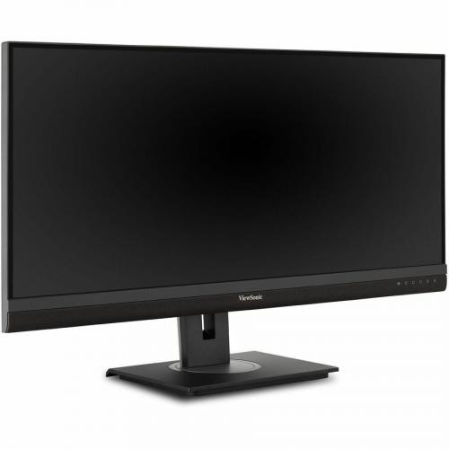 ViewSonic Ergonomic VG3456A   34" 21:9 Ultrawide 1440p IPS Monitor With Built In Docking, 100W USB C, RJ45   300 Cd/m&#178; Right/500