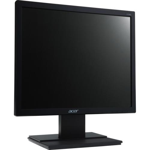 Acer V196L B 19" Class SXGA LED Monitor   5:4   Black Right/500