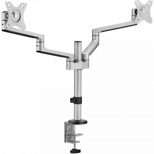 Rocstor Mounting Arm For LED Display, Monitor   Aluminum Silver   Landscape/Portrait Right/500