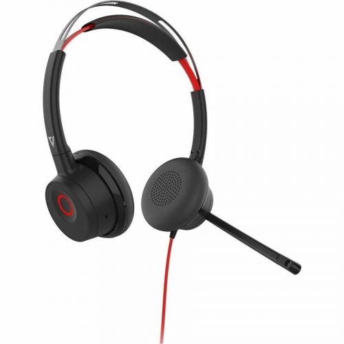 V7 HU621 Premium Headset   Noise Cancellation   ENC Mic   ANC  USB A/C   Black Right/500