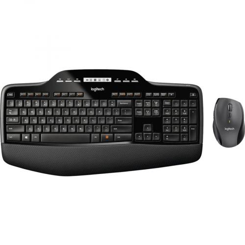 Logitech MK710 Wireless Keyboard And Mouse Combo For Windows, 2.4GHz Advanced Wireless, Wireless Mouse, Multimedia Keys, 3 Year Battery Life, PC/Mac Top/500
