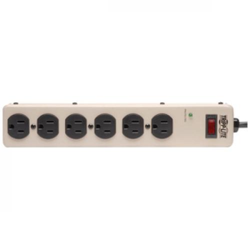 Tripp Lite By Eaton 6 Outlet Commercial Grade Surge Protector, 6 Ft. (1.83 M) Cord, 900 Joules, 12.5 In. Length Top/500