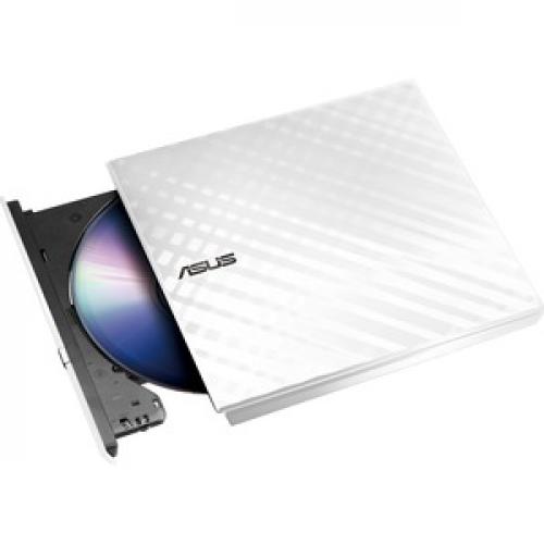 ASUS LITE Portable USB 2.0 Slim 8X DVD/ Burner +/  Rewriter External Drive, Compatible With Both Mac & Windows, White (SDRW 08D2S U/W/G/ACI/AS) Top/500