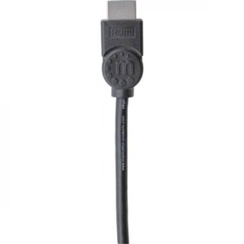 Manhattan HDMI Male To Male High Speed Shielded Cable With Ethernet, 16.5', Black Top/500