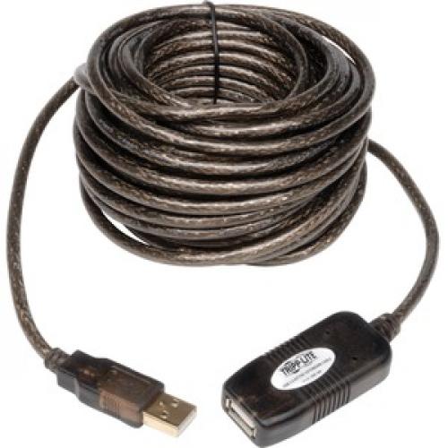 Tripp Lite By Eaton USB 2.0 Active Extension Repeater Cable (A M/F), 16 Ft. (4.88 M) Top/500