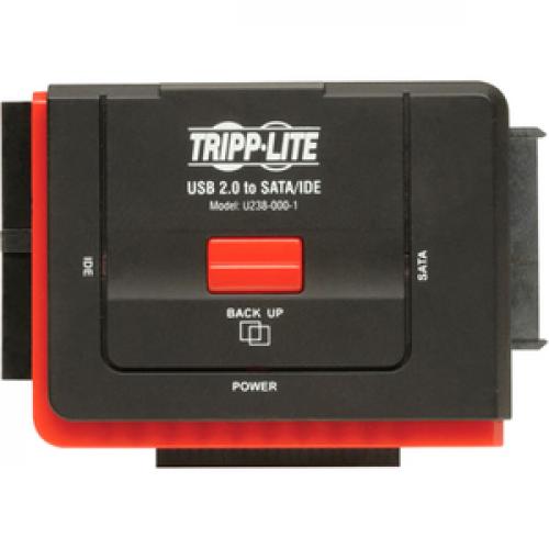 Tripp Lite By Eaton 2.0 Hi Speed To Serial AtA SatA And IDE Adapter For 2.5 Inch / 3.5 Inch / 5.25 Inch Hard Drives Top/500