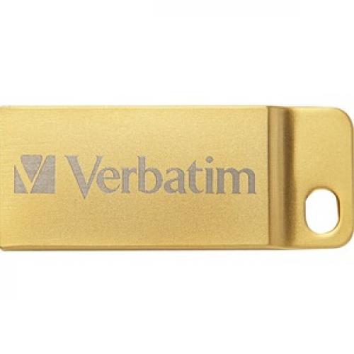 Verbatim 16GB Metal Executive USB 3.0 Flash Drive   Gold Top/500