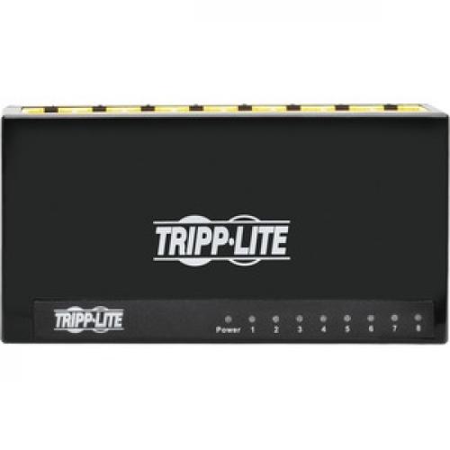 Tripp Lite By Eaton 8 Port Gigabit Ethernet Switch Desktop RJ45 Unmanaged Switch 10/100/1000 Mbps Top/500