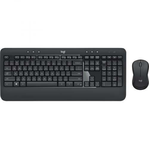 Logitech MK540 Advanced Wireless Keyboard And Mouse Combo For Windows, 2.4 GHz Unifying USB Receiver, Multimedia Hotkeys, 3 Year Battery Life, For PC, Laptop Top/500