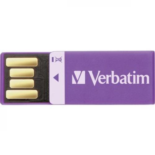 16GB Clip It USB Flash Drive   Violet Top/500