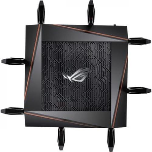 Asus ROG Rapture GT AX11000 Wi Fi 6 IEEE 802.11ax Ethernet Wireless Router Top/500