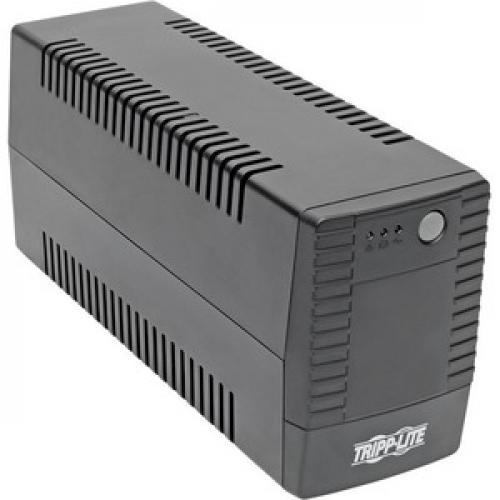 Tripp Lite By Eaton 650VA 360W Line Interactive UPS With 6 Outlets   AVR, VS Series, 120V, 50/60 Hz, Tower   Battery Backup Top/500