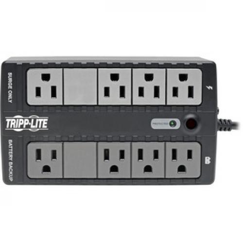 Tripp Lite By Eaton 120V 500VA 260W Standby UPS, 8 Outlets (NEMA 5 15R), 5 15P Plug, 5 Ft. (1.52 M) Cord, Desktop/Wall Mount   Battery Backup Top/500