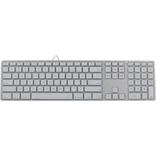 Matias RGB Backlit Wired Aluminum Keyboard For Mac   Silver Top/500