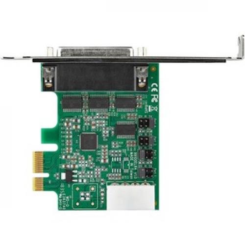 StarTech.com 4 Port PCI Express RS232 Serial Adapter Card   PCIe To Serial DB9 RS 232 Controller Card   16950 UART   Windows/Linux Top/500