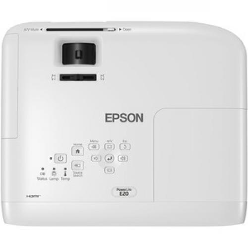 Epson PowerLite E20 LCD Projector   4:3   White Top/500