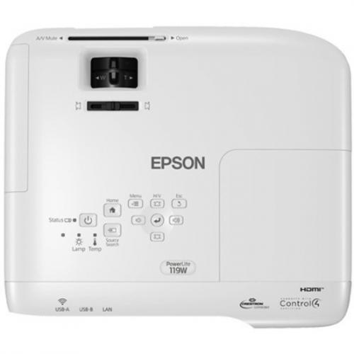 Epson PowerLite 119W LCD Projector   4:3   Ceiling Mountable Top/500