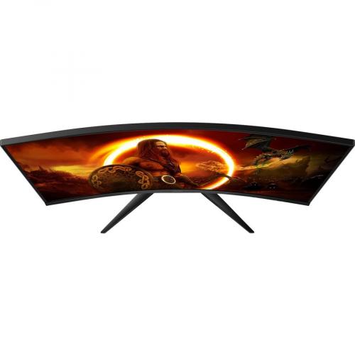 AOC C32G2E 32" Class Full HD Curved Screen Gaming LCD Monitor   16:9   Red, Black Top/500